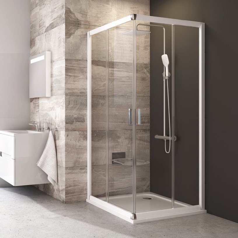 Душевая кабина Ravak Blix BLRV2 - 80 1LV70100Z1, без поддона, 80 см x 80 см x 190 см