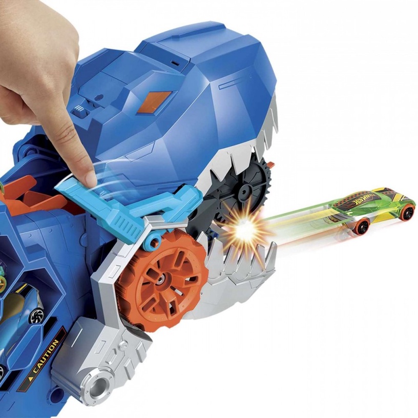 Rotaļlietu smagā tehnika Mattel Hot Wheels City Ultimate T-Rex Transporter HNG50, zila