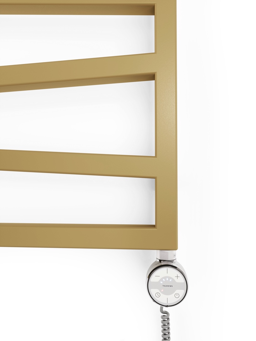 Электрический полотенцесушитель Terma ZigZag, anodic gold, 50 см x 83.5 см, 300 Вт