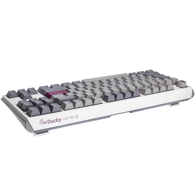 Клавиатура Ducky One 3 TKL One 3 TKL Cherry MX Red, EN, белый/серый/светло-серый