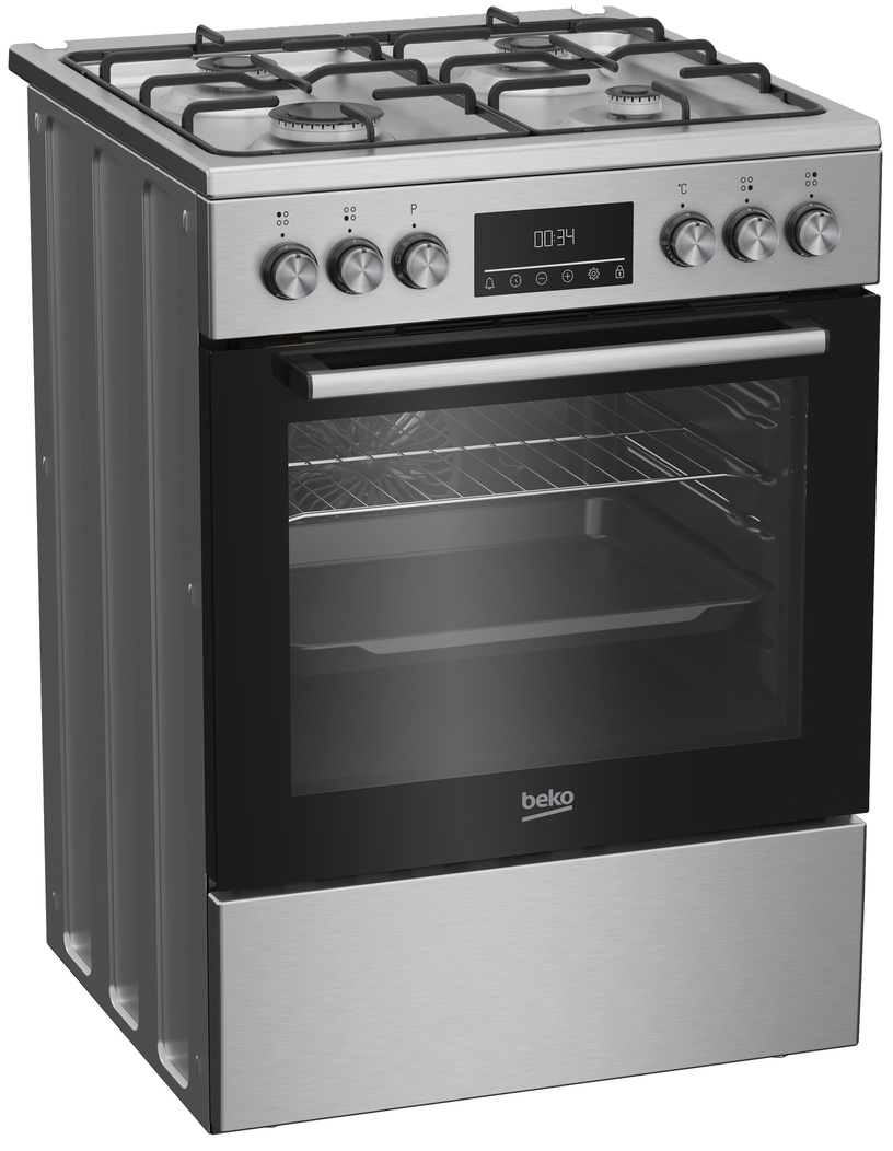 Gaasipliit elektriahjuga Beko FBE6330GXDSN