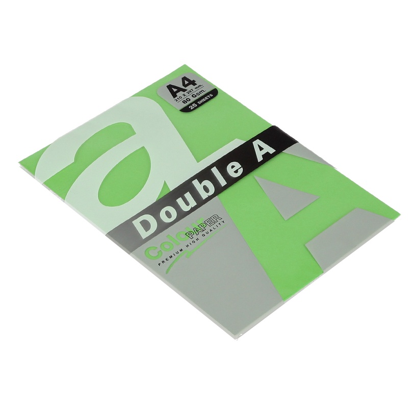Цветная бумага Double A Parrot, A4, 80 g/m², зеленый, 29.7 см x 21 см