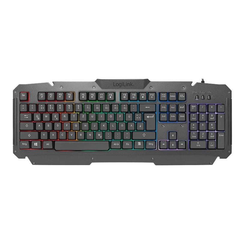 Клавиатура Logilink Gaming-Set ID0185, DE, черный/многоцветный