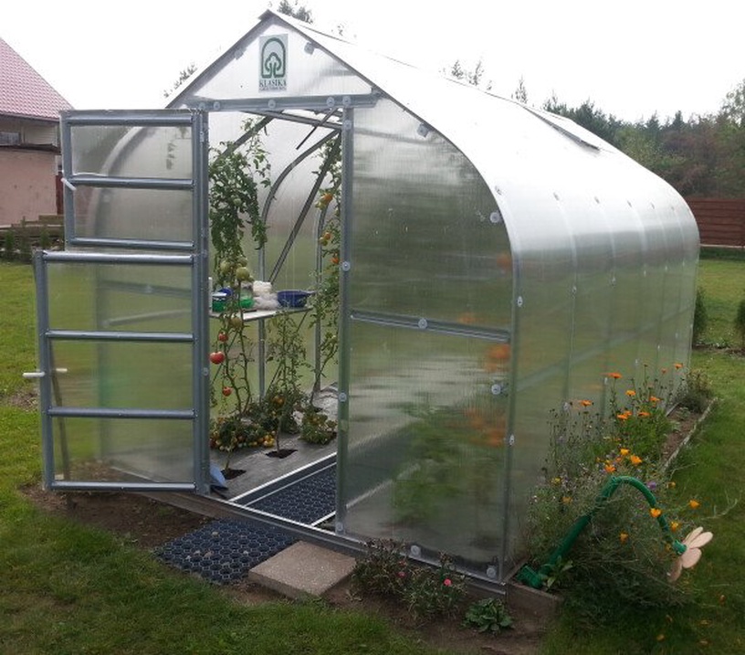 Kasvuhoone Klasika Standart, polükarbonaat, 4 x 2.5 m, 4 mm