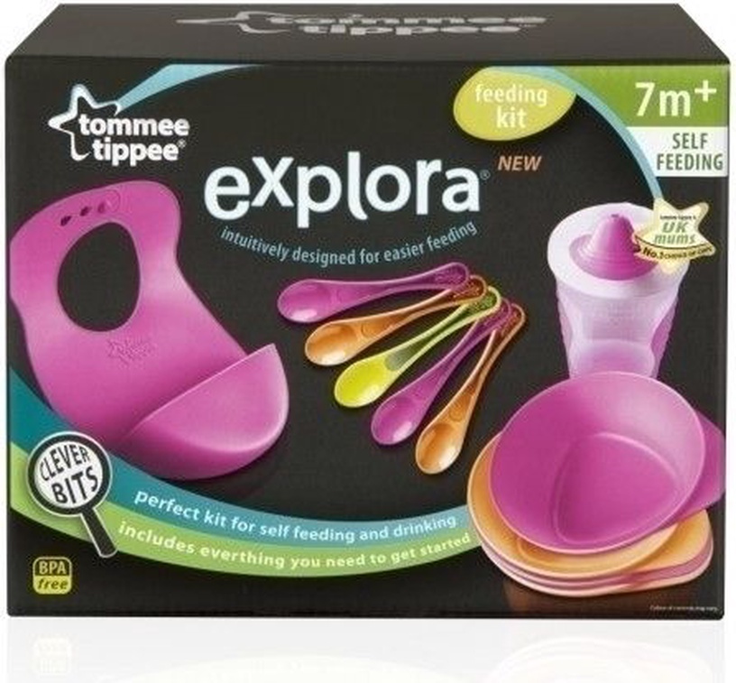 Комплект Tommee Tippee Explora TT0283, 7 мес., пластик, многоцветный