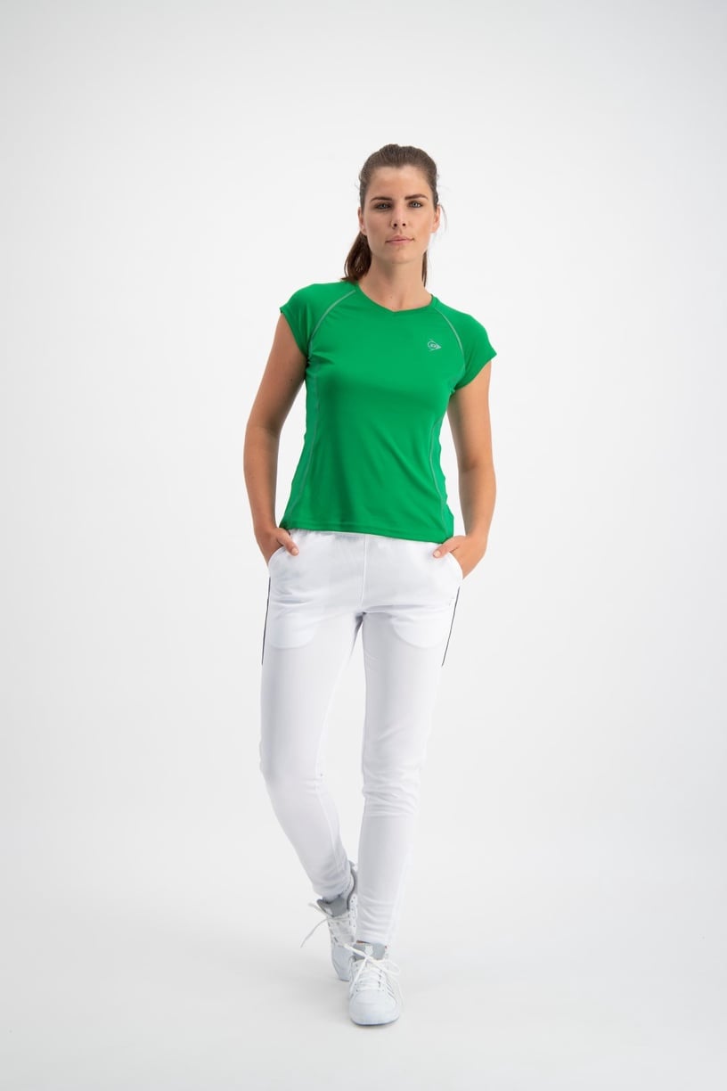Футболка, для женщин Dunlop Club, зеленый, S