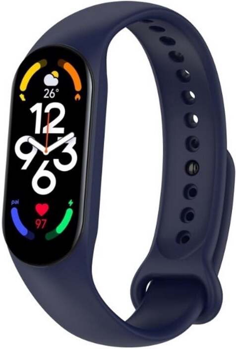 iWear SM7 Fitnesa IP67 Aproce 0.96'' TFT ar HR & Asinsspiediena mēr. / Soc. tīkli / Miega monitoru Zila