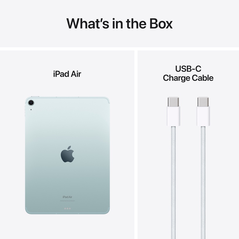 Планшетный компьютер Apple iPad Air M2 Wi-Fi + Cellular, 11″, 8GB/512GB, 5G, blue