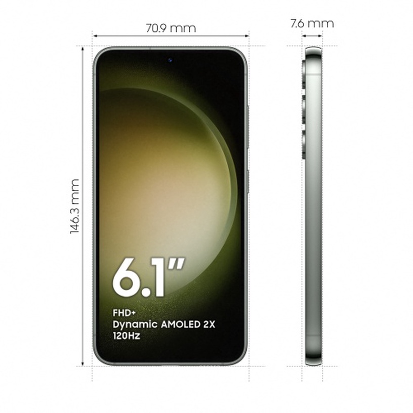 Mobiiltelefon Samsung Galaxy S23, 128 GB, roheline