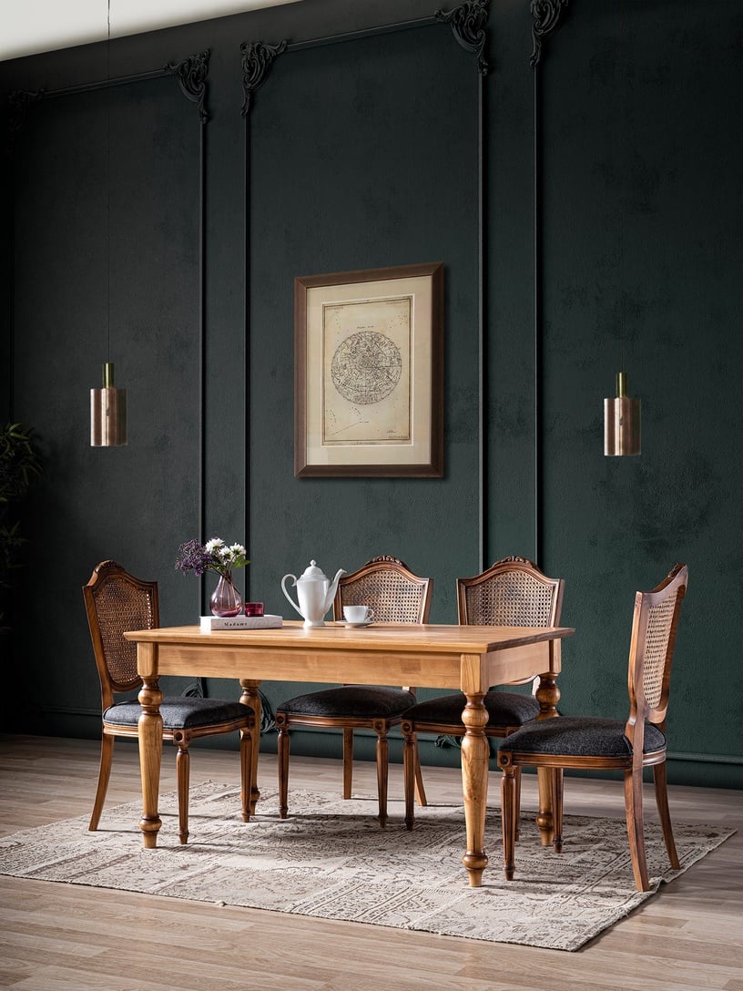 Ēdamistabas komplekts Kalune Design Albero 04, valrieksts