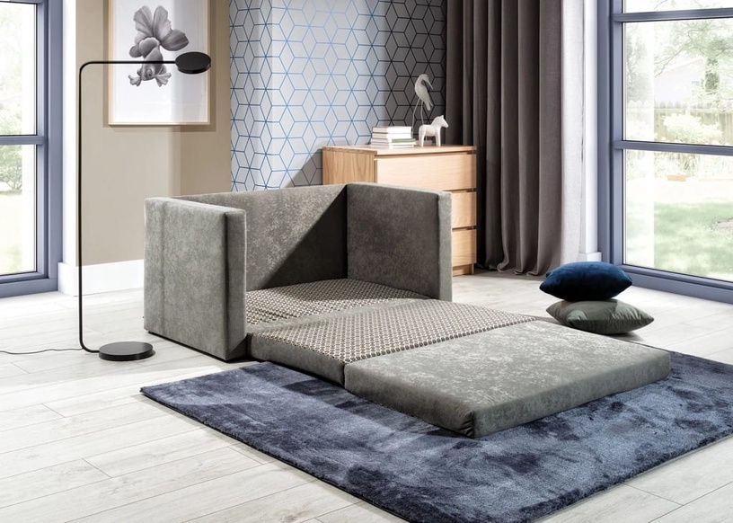 Diivan Neva Soro 93, Soro 76, sinine/tumehall, 70 x 132 cm x 65 cm