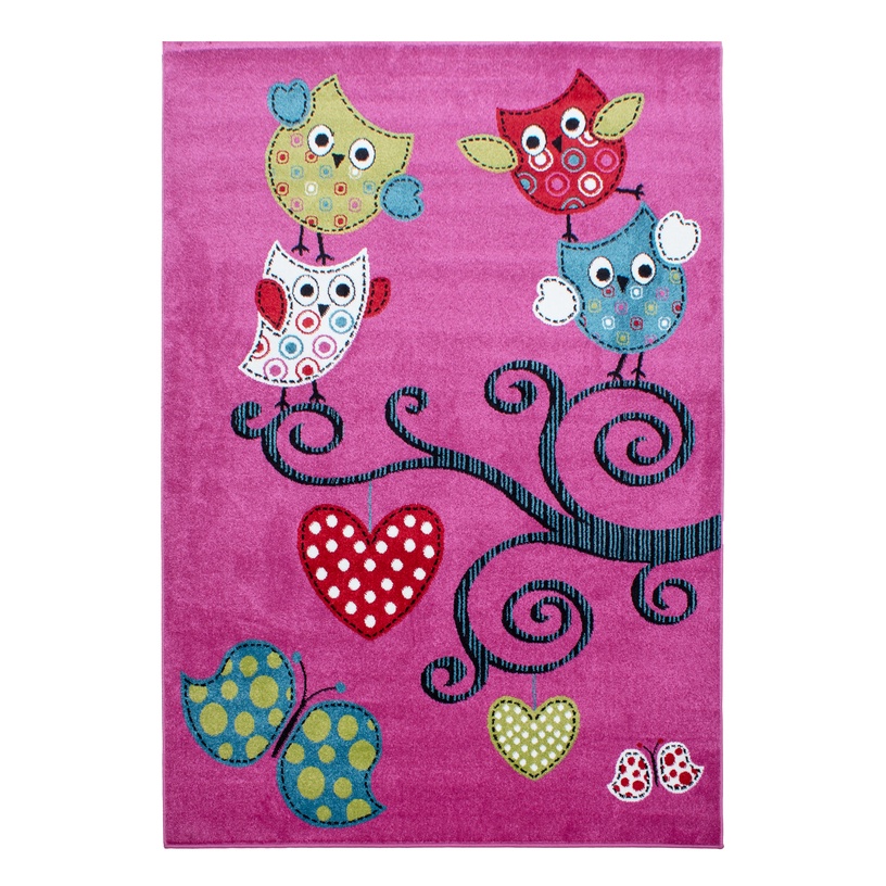 Paklājs iekštelpu Kids Owls 1602300420, daudzkrāsains/violeta, 230 cm x 160 cm