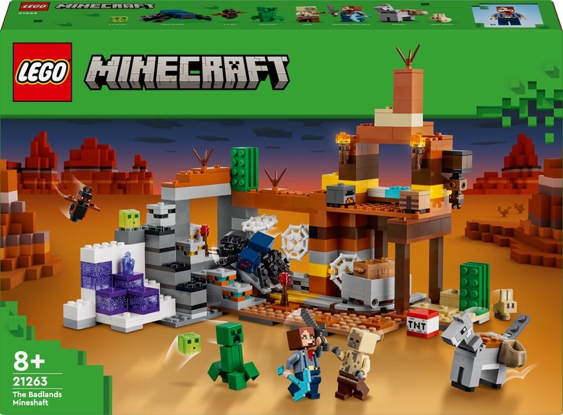 Konstruktor LEGO® Minecraft Badlandi kaevandusšaht 21263