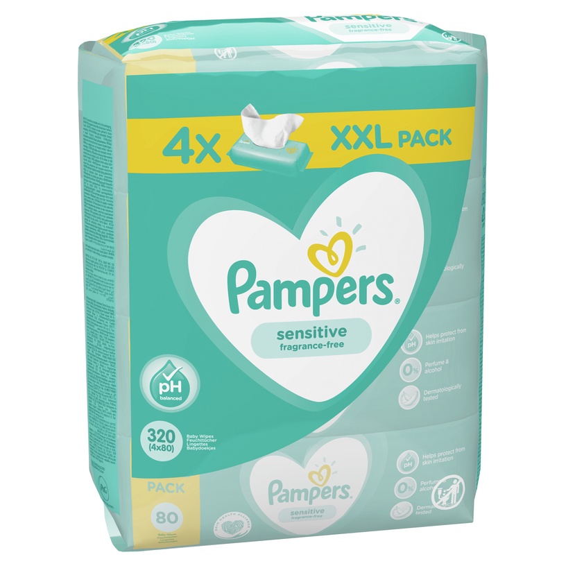 Детские влажные салфетки Pampers, 320 шт.