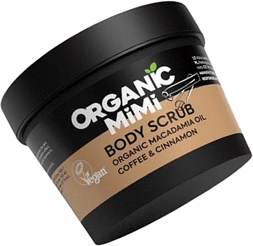 Ķermeņa skrubis Organic Mimi Coffee & Cinnamon, 0.12 kg