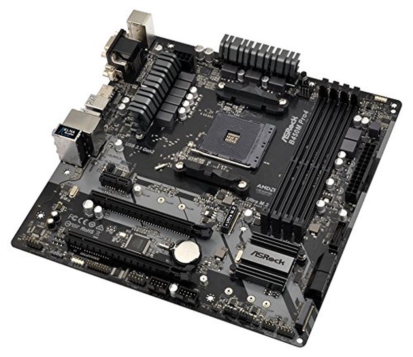 Материнская плата ASRock B450M Pro4 R2.0