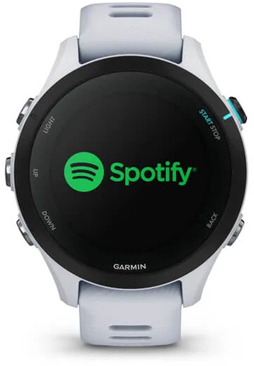 Viedais pulkstenis Garmin Forerunner® 255S Music GPS 41mm 010-02641-33, balta
