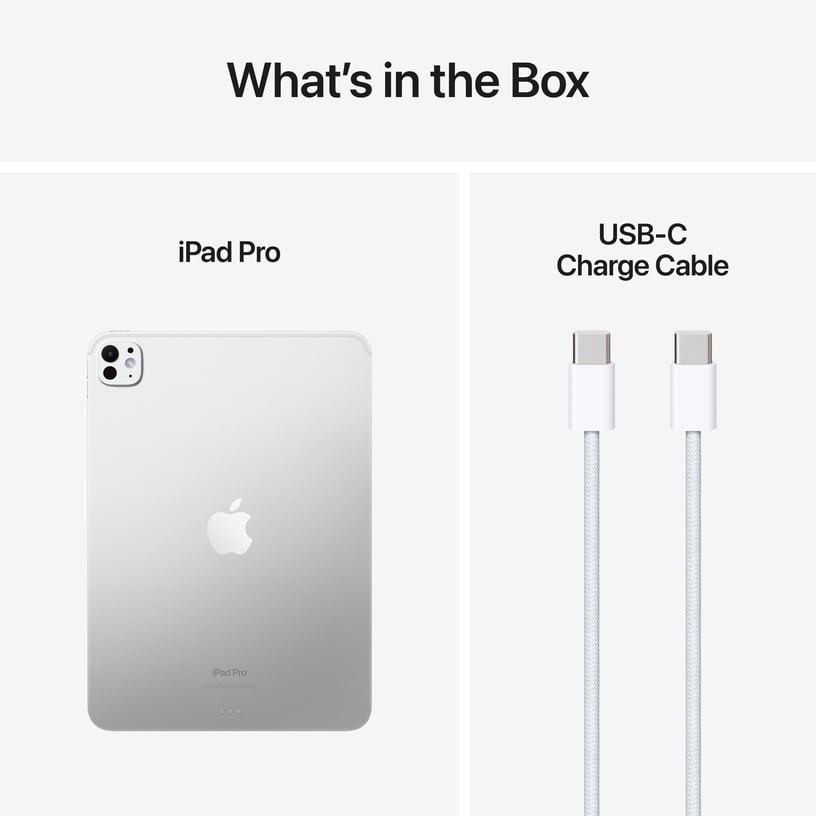 Планшетный компьютер Apple iPad Pro M4 WiFi with Nano-texture Glass Nano-texture glass, 11″, 16GB/1TB, серебристый
