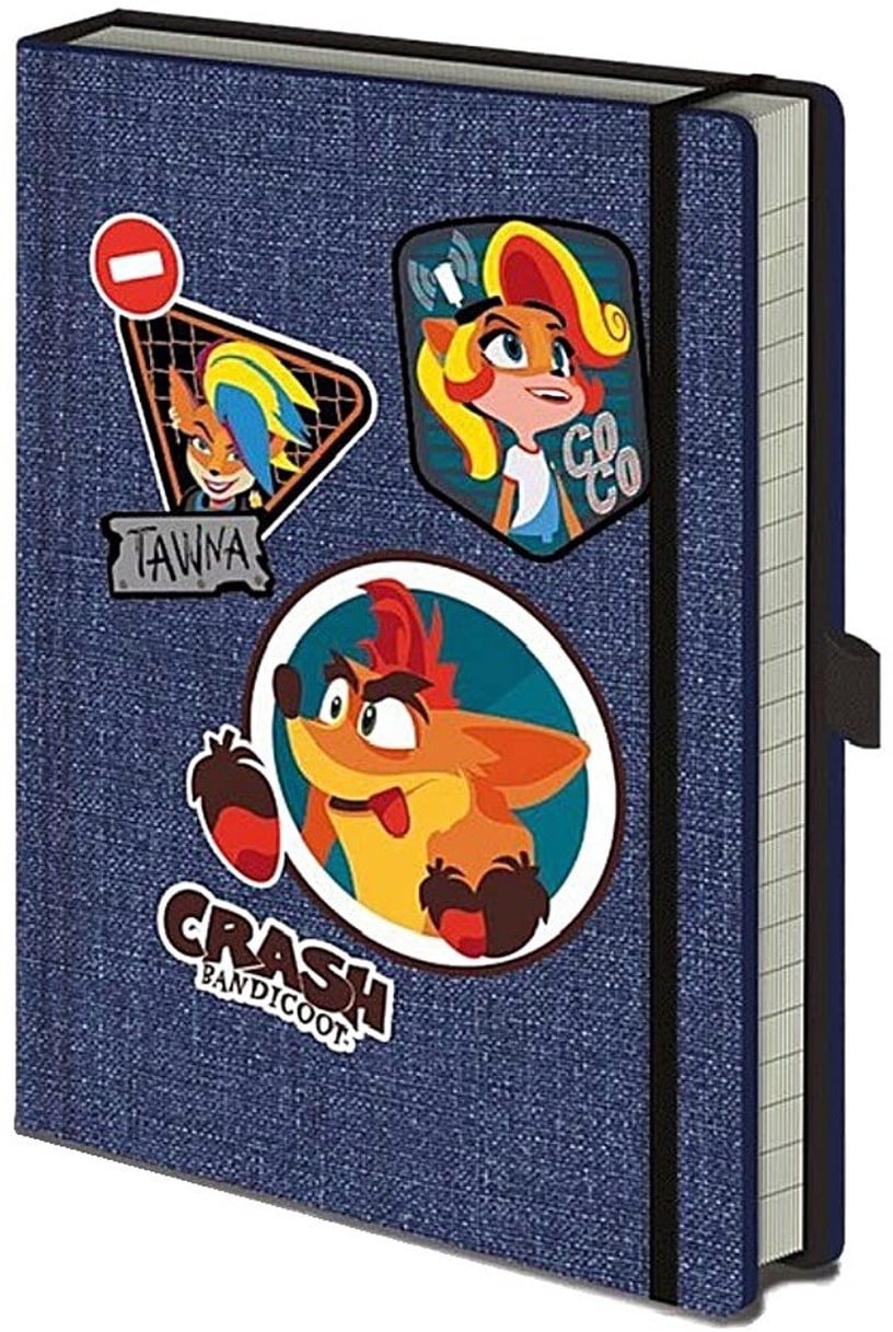 Записная книжка Paladone Crash Bandicoot 4, синий/многоцветный