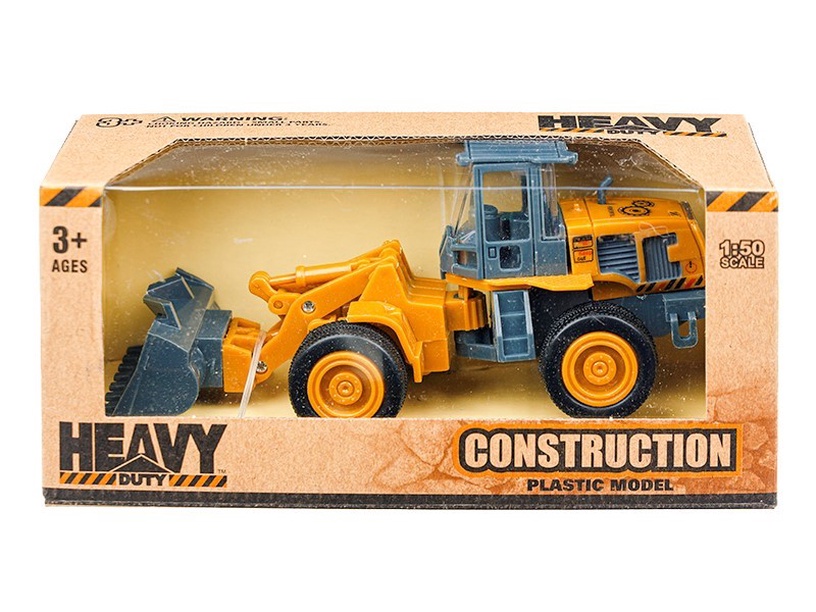 Rotaļu traktors Daffi Heavy Duty Construction 450896, oranža/pelēka