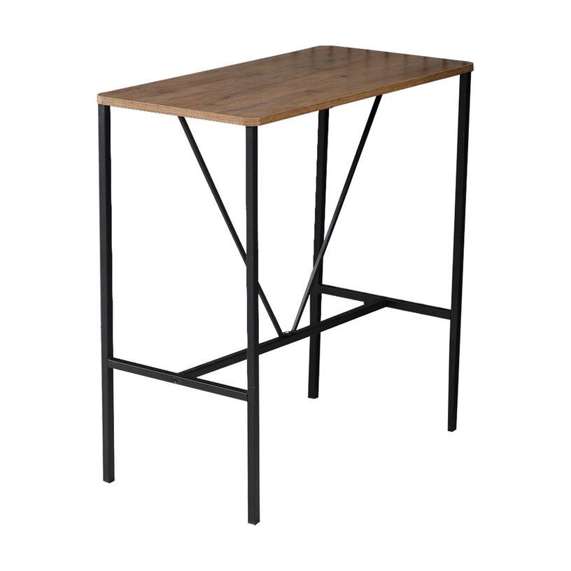 Ēdamistabas komplekts Kalune Design Nordic, melns/krēmkrāsas/valrieksts