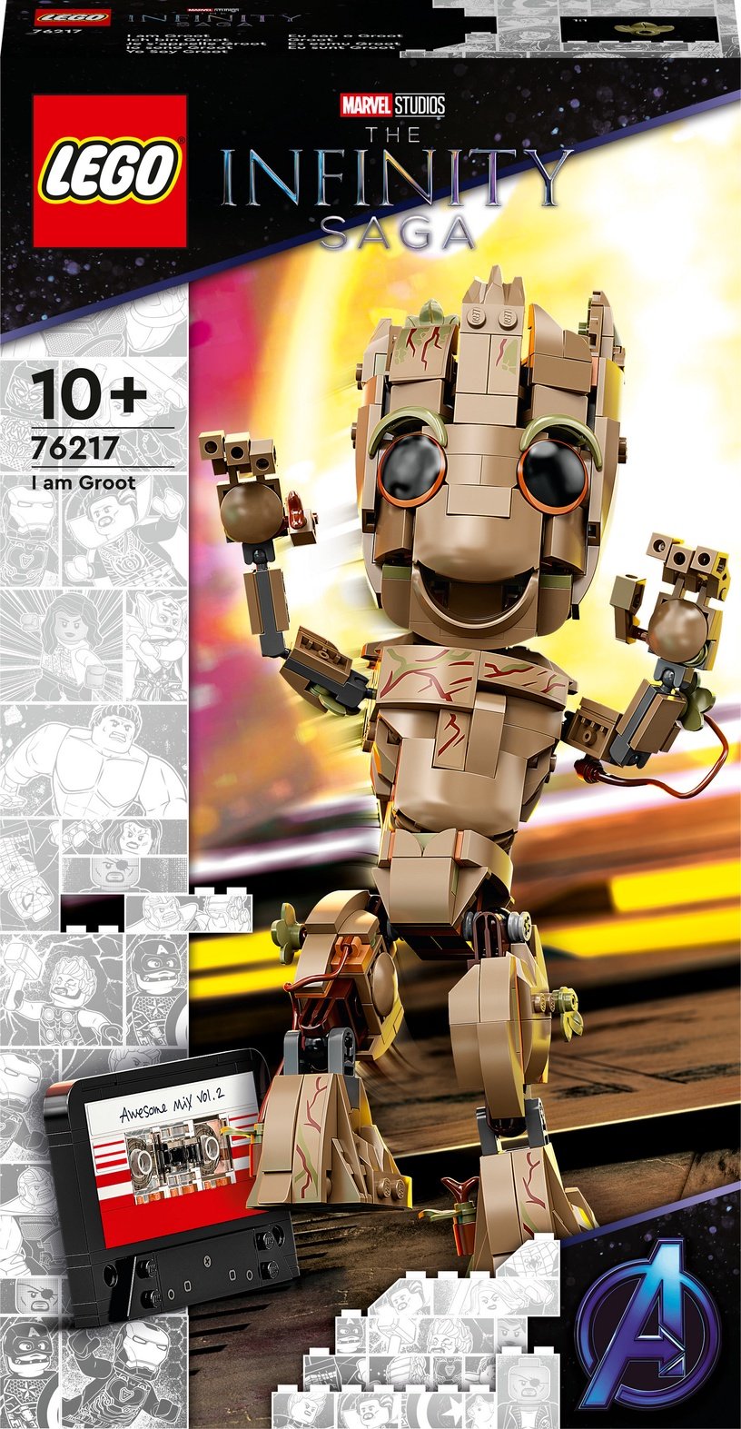 Конструктор LEGO® Marvel Я Groot 76217, 476 шт.