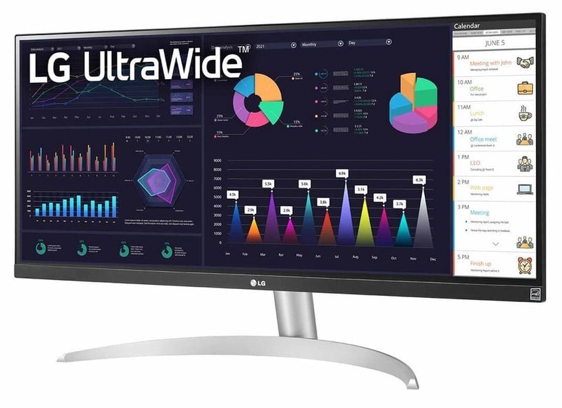 Monitors LG 29WQ600-W, balta/melna, 29" (bojāts iepakojums)