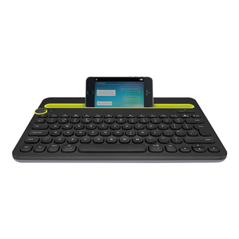 Klaviatūra Logitech K480, EN/RU, melna, bezvadu