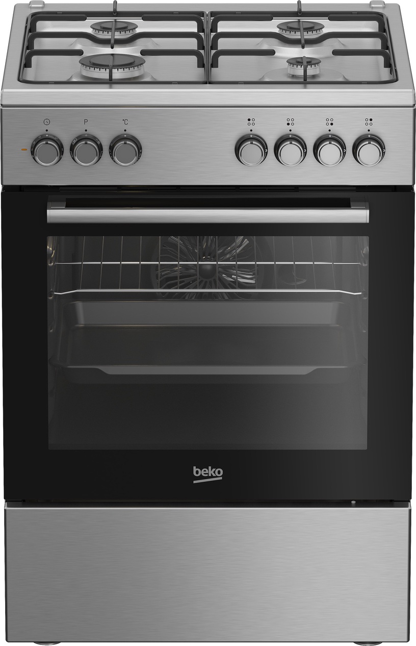 Gaasipliit elektriahjuga Beko FBE62130GXDN
