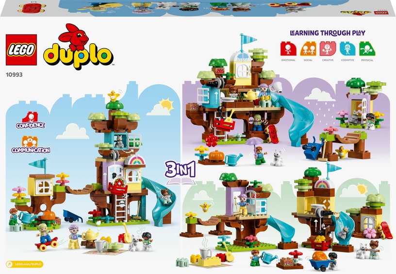 Конструктор LEGO® DUPLO® 3in1 Tree House 10993, 126 шт.