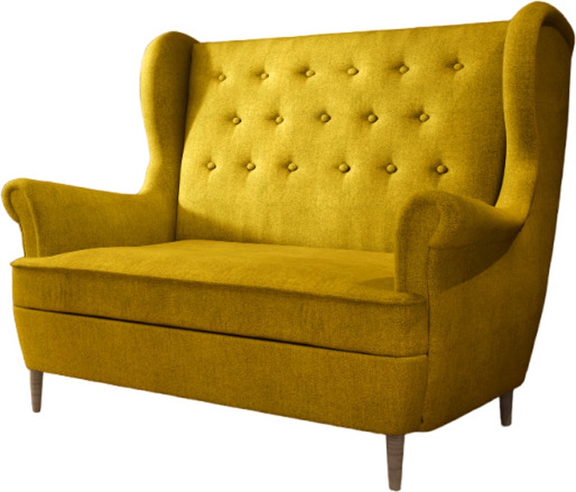 Diivan Aros Omega 68, kollane, 90 x 150 cm x 103 cm