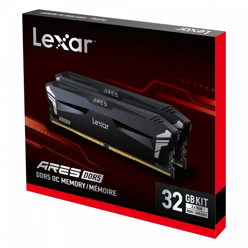 Operatiivmälu (RAM) Lexar Ares RGB Gaming LD5U16G60C320A-RGD, DDR5, 32 GB, 6000 MHz