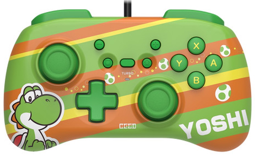 Игровой контроллер Hori Horipad Mini Yoshi, зеленый/oранжевый