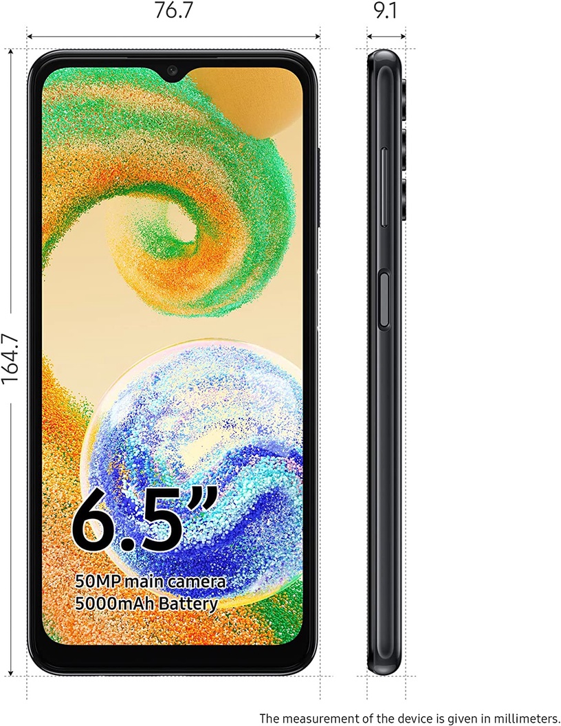 Мобильный телефон Samsung Galaxy A04s, 32 GB, черный