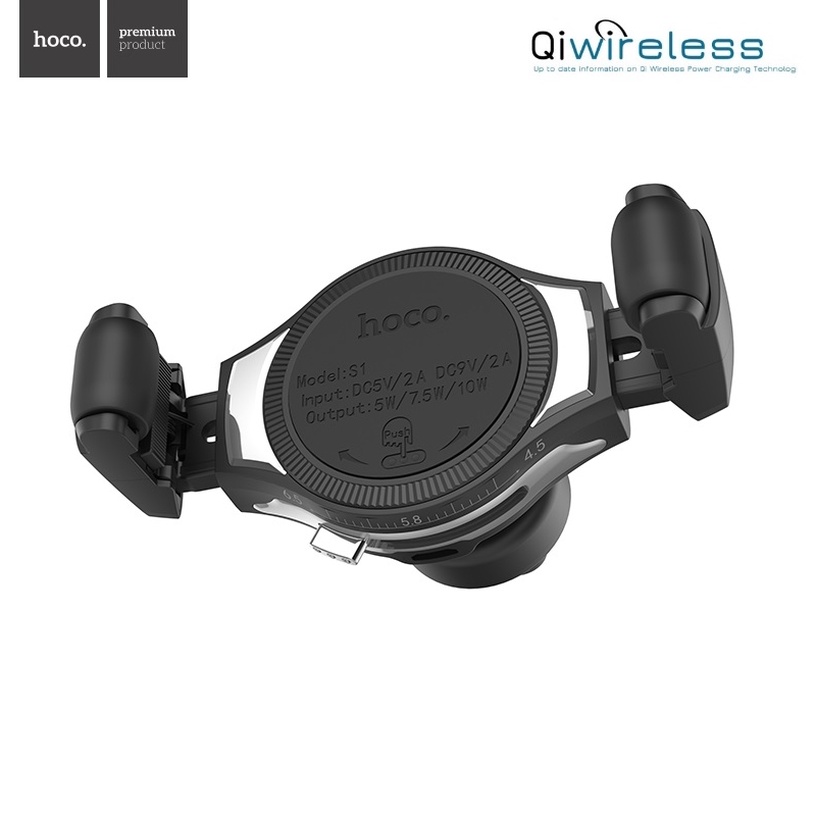 Auto telefona turētājs Baseus Gravity With Qi Charger, 4 - 6.5 "