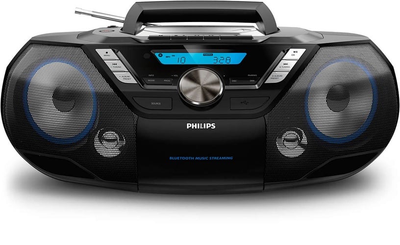 Magnetola Philips AZB 798T, 12 W, melna