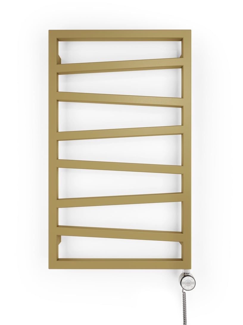 Электрический полотенцесушитель Terma ZigZag, anodic gold, 50 см x 83.5 см, 300 Вт