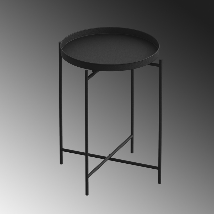 Журнальный столик Kalune Design SHB-007, черный, 46 см x 46 см x 56 см