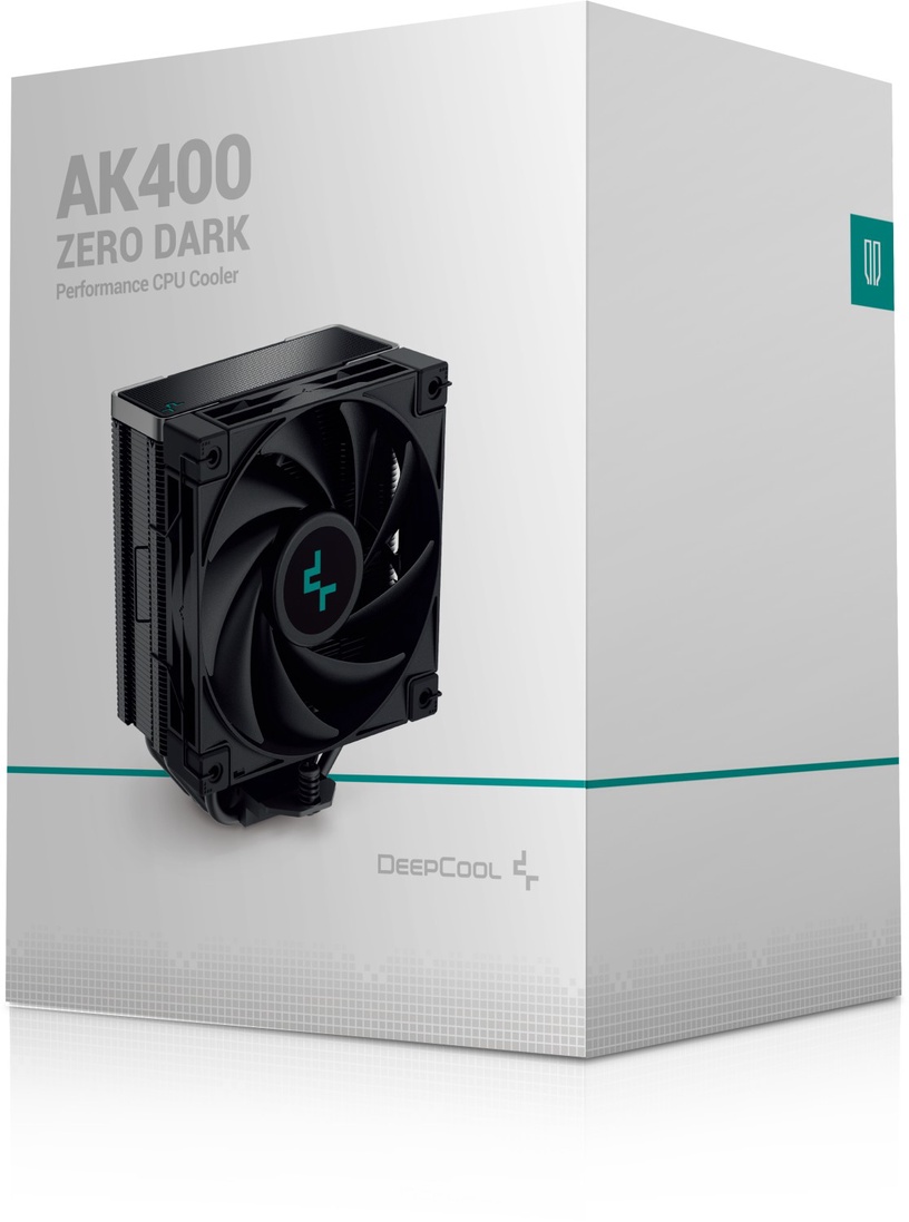 Воздушный охладитель для процессора Deepcool AK400 Zero Dark, 127 мм x 155 мм