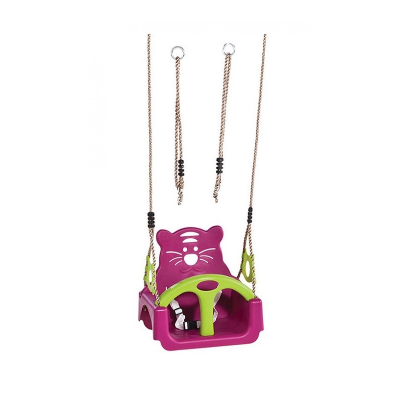 Kiik lastele 4IQ Little Tiger 3in1, 30 cm, roosa