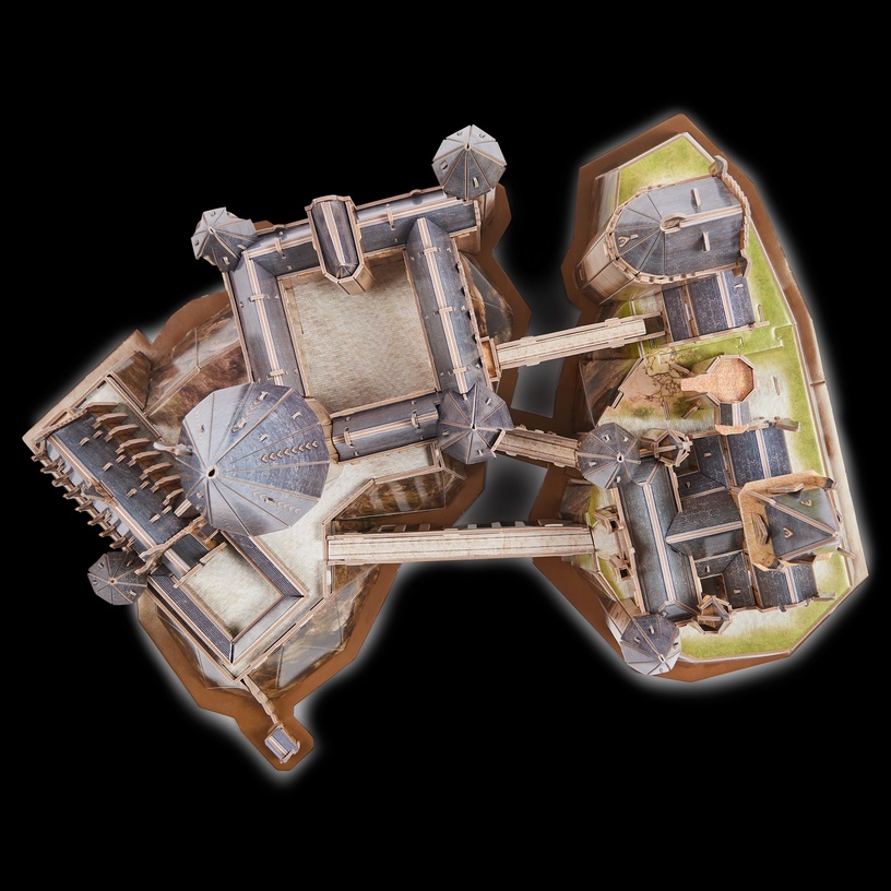 4D пазл Spin Master Harry Potter Hogwarts Castle, 32 см, многоцветный, 209 шт.