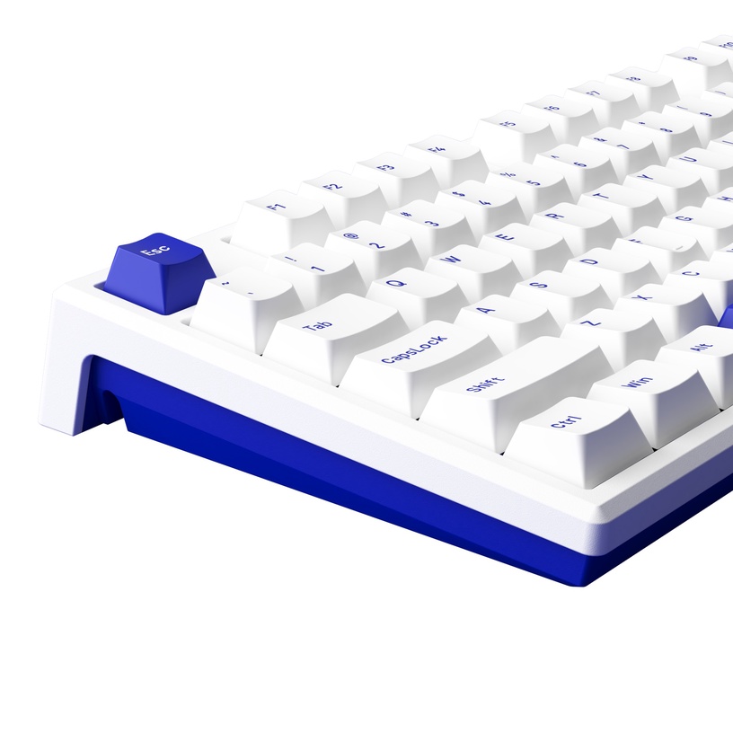 Клавиатура Akko MG108B V3 Pro Cream Blue, Английский (US), синий/белый, беспроводная
