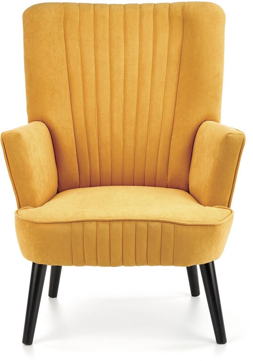 Tugitool Delgado Mustard, 75 cm x 70 cm x 100 cm (defekti/puudusega kaup)