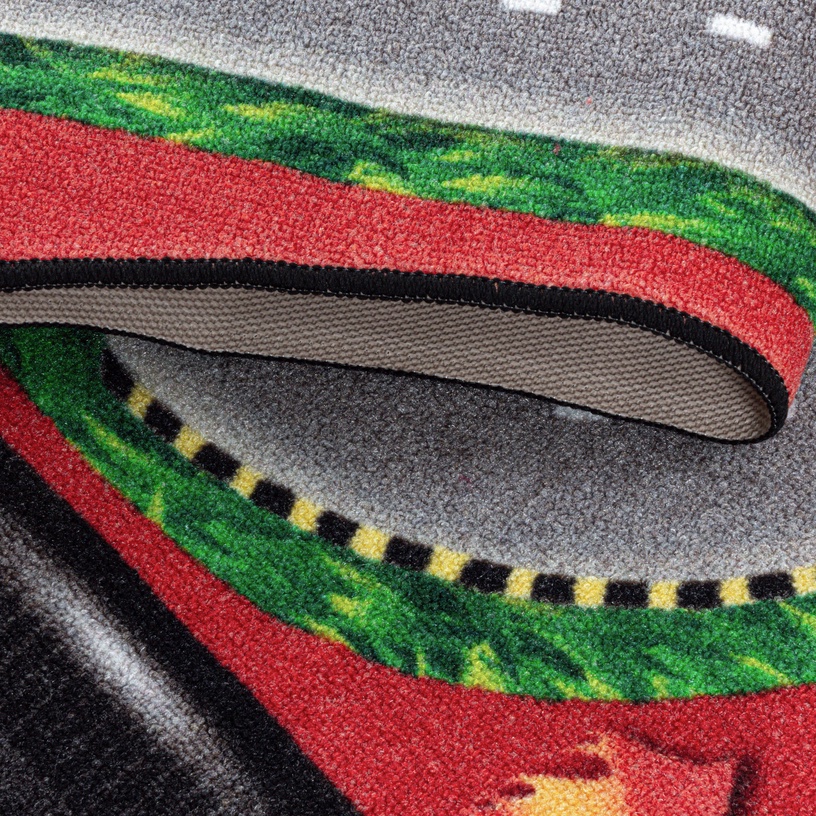 Paklājs iekštelpu Play Racetrack, sarkana, 200 cm x 140 cm