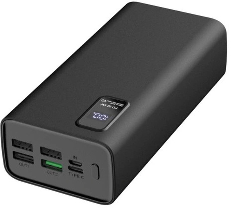 Зарядное устройство - аккумулятор Platinet PMPB30WQC728B, 30000 мАч, черный