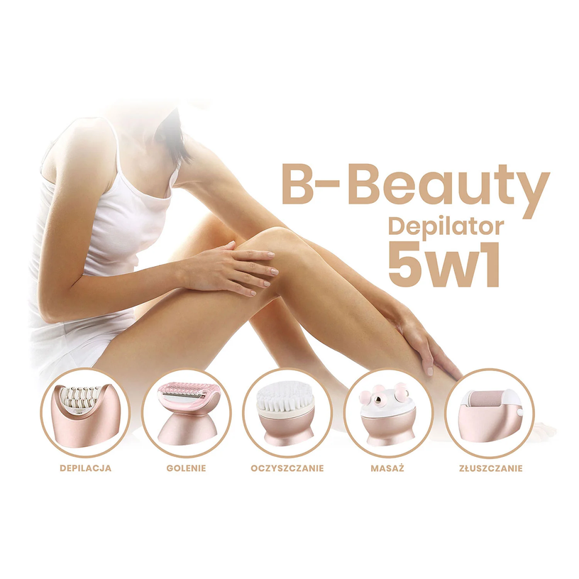 Epilaator Beautifly B-Beauty 5in1, kuldne