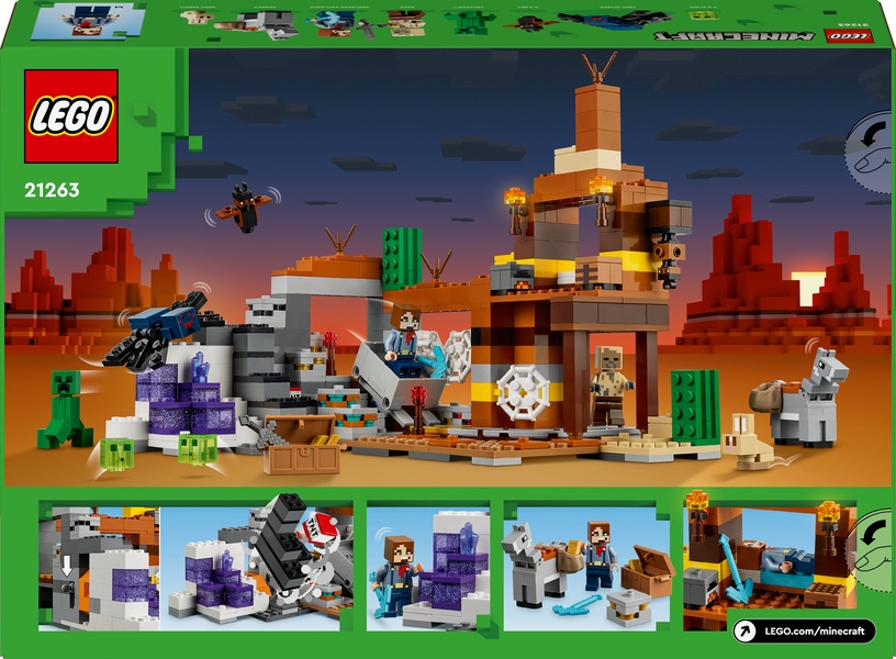 Konstruktor LEGO® Minecraft Badlandi kaevandusšaht 21263