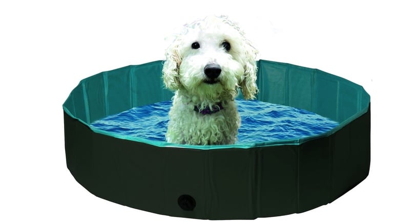 Bassein Flamingo Cooling Doggy Pool 522949, sinine/hall, 160 x 30 cm