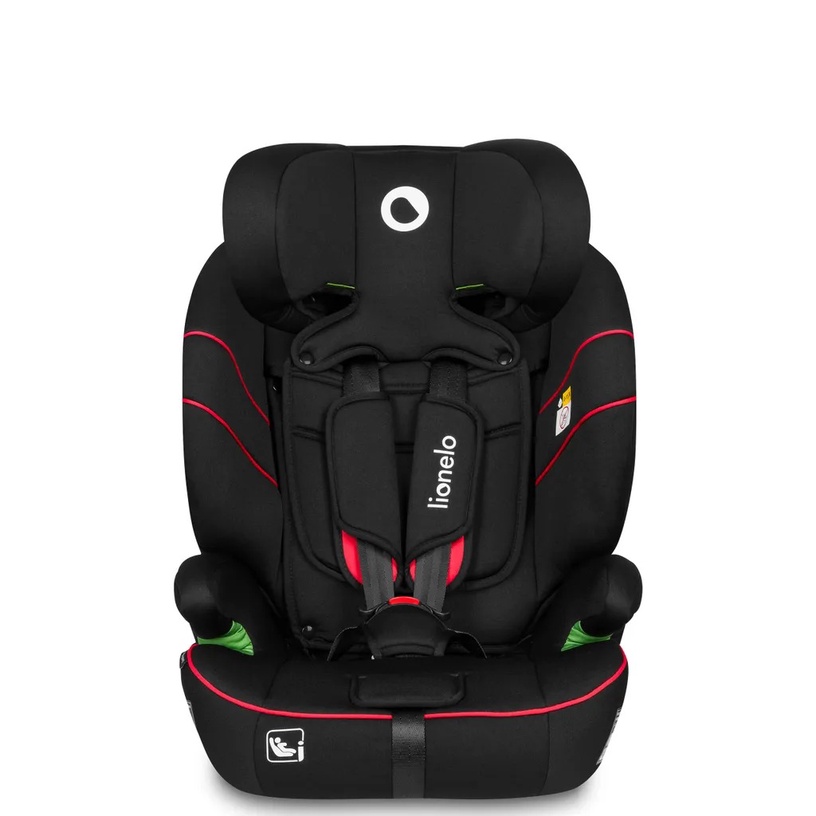 Turvatool Lionelo Levi i-Size, must/punane, 9 - 36 kg