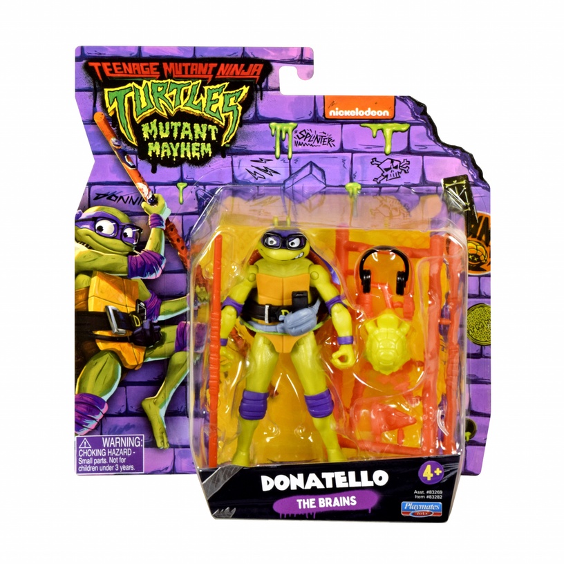 Rotaļlietu figūriņa, bruņurupuči nindzjas Playmates Toys Turtles Donatello 83282, 11.4 cm